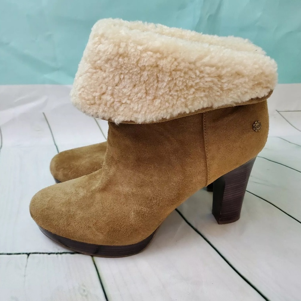 UGG Dandylion camel suede ankle boots